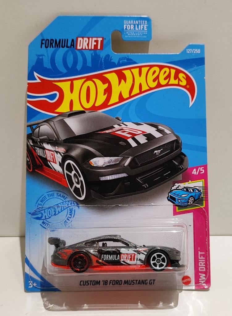 Hot Wheels Custom '18 Ford Mustang GT Drift Grijs (2020), Hobby & Loisirs créatifs, Voitures miniatures | Échelles Autre, Enlèvement ou Envoi