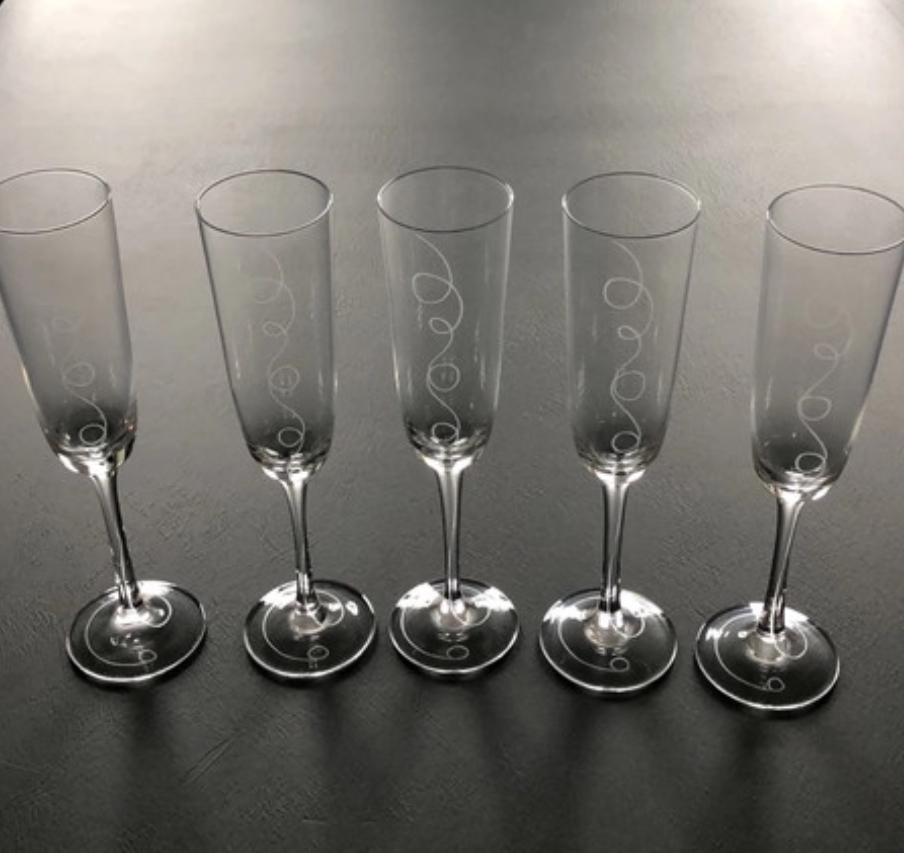 Champagne- en wijnglazen Ikea (handgemaakt), Glas of Glazen, Ophalen of Verzenden, Overige stijlen, Glas