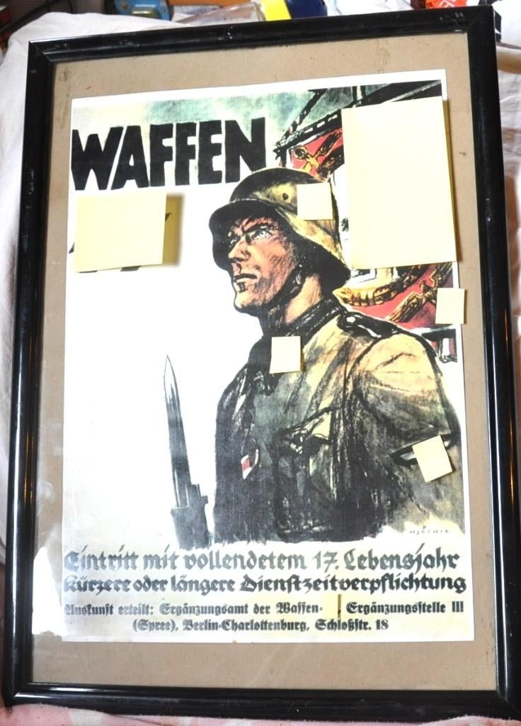 poster waffen Allemagne dans cadre, Enlèvement ou Envoi, Autres, Photo ou Poster