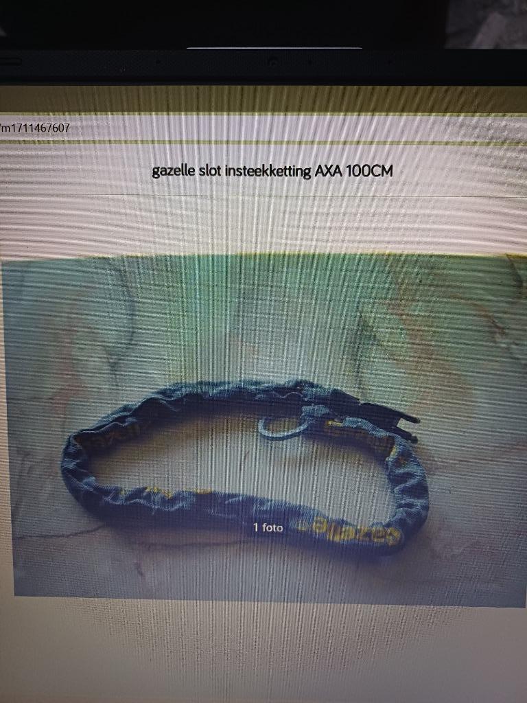 gazelle slot insteekketting AXA 100CM, Ophalen, Nieuw, Kettingslot