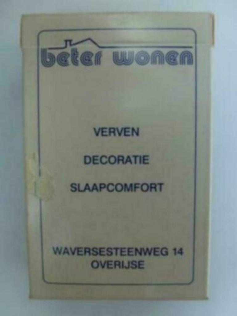 speelkaarten Beter Wonen nieuw , doosje licht beschadigd, Ophalen of Verzenden, Gebruikt, Speelkaart(en)