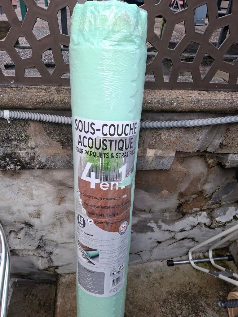 Sous couche acoustique nouveau., Bricolage & Construction, Neuf, Autres couleurs, 10 à 15 m², Synthétique