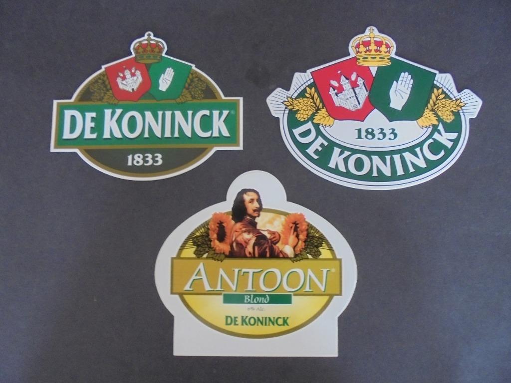 sticker bier De Koninck 1833 Antoon, Verzamelen, Verzenden, Nieuw, Merk