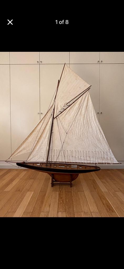 Maquette voilier 1m40x1m70 - Classe J - Marine nationale, Enlèvement, Utilisé