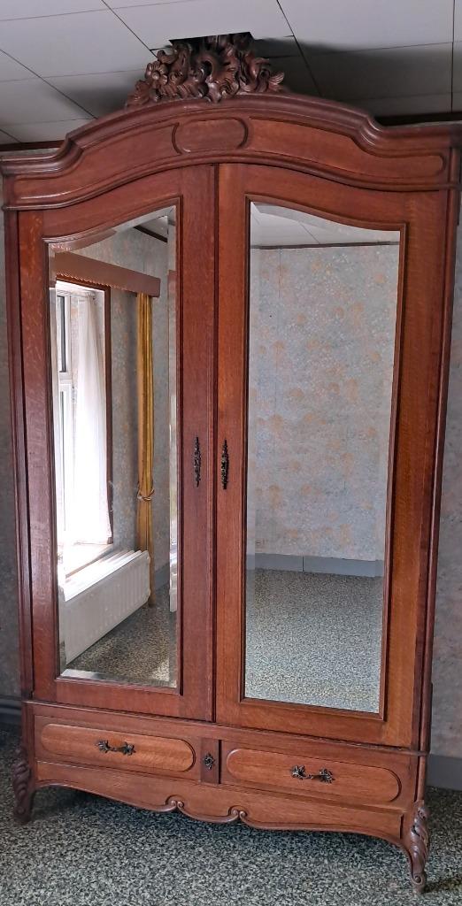 GARDE ROBE (Miroirs biseautés), Antiquités & Art, Enlèvement