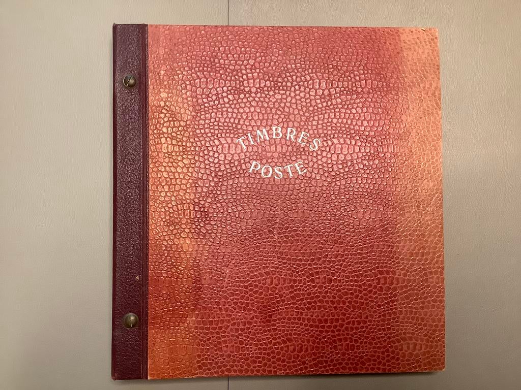 Album de timbres ancien avec timbres, Enlèvement ou Envoi