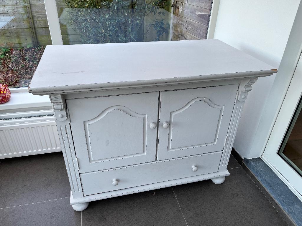 Kast met spiegel, Huis en Inrichting, Kasten | Kleerkasten, Ophalen, Gebruikt, 100 tot 150 cm, Vintage