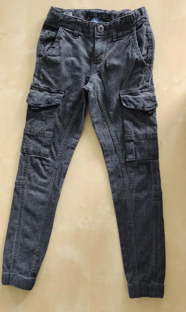 Stoere grijze broek, Jack & Jones (maat 128), Broek, Ophalen of Verzenden, Zo goed als nieuw, Jongen