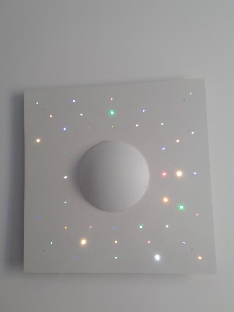 Kinderkamer lamp:
Square Sparkling White, Ophalen