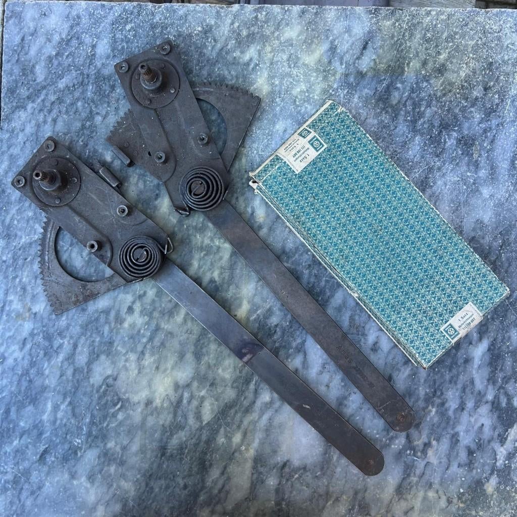 VW raammechanisme Zwitter vroege ovale 53-55, Ophalen of Verzenden, Gebruikt