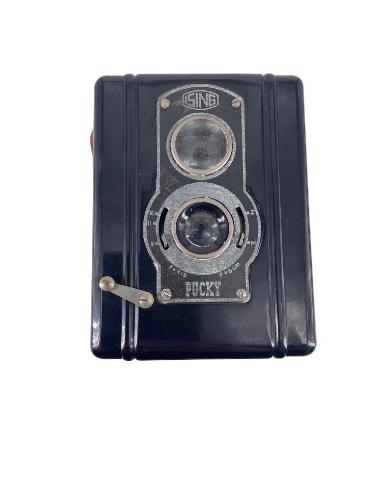 Appareil Photo Vintage : Camera Ising Pucky Bakélite, Enlèvement ou Envoi, 1940 à 1960, Appareils photo