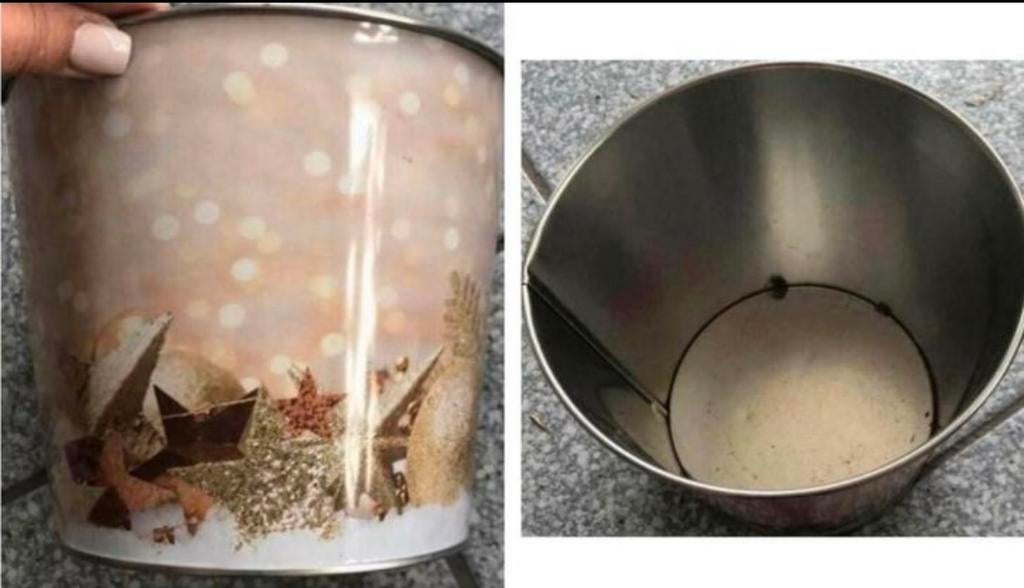 Cache pot en zinc deco fêtes de fin d’année neuf, Enlèvement, Neuf