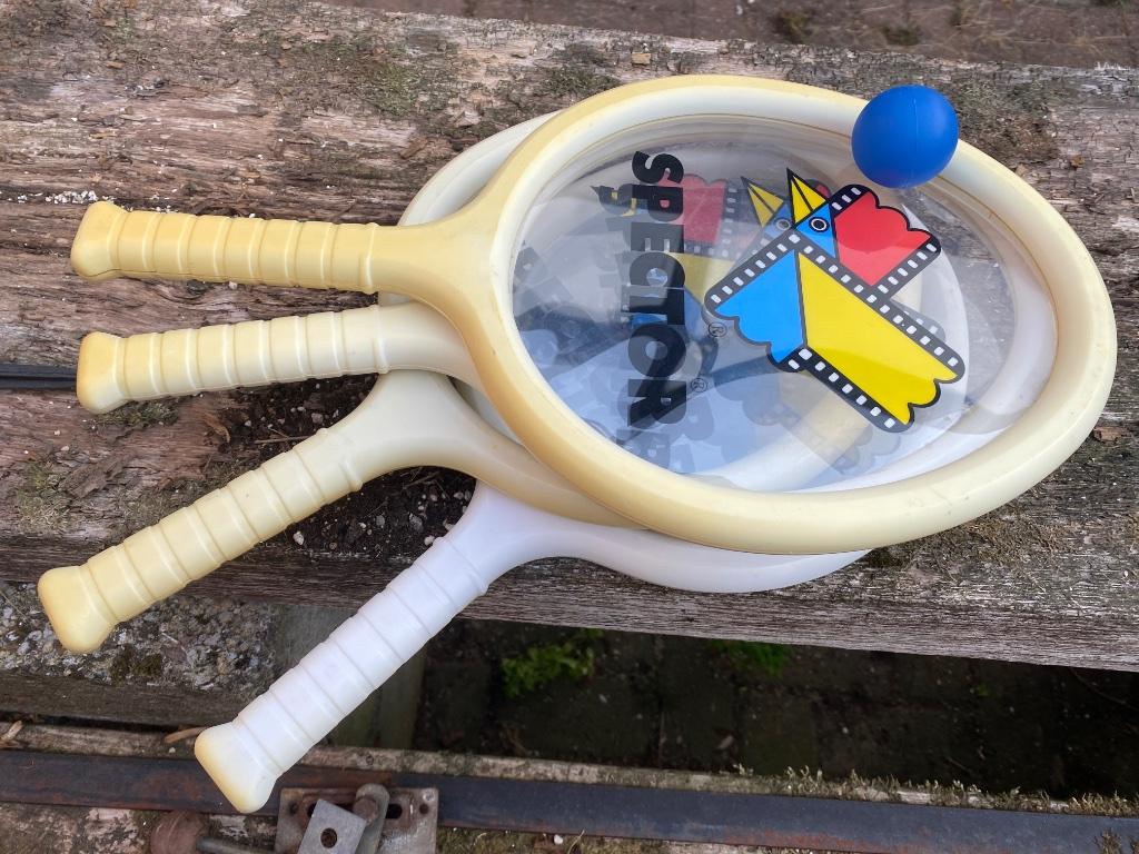 4 raquettes de tennis de table :SPECTOR + 1 balle, Autres marques, Raquette, L1, Utilisé