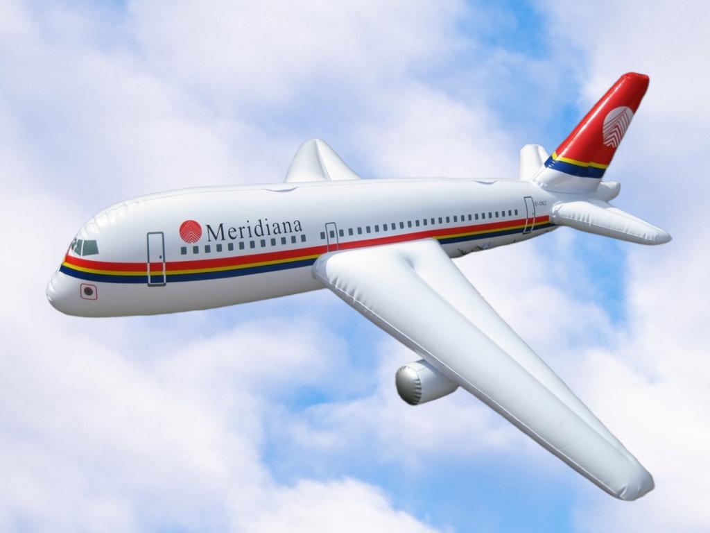 Avion gonflable Meridiana Airbus A319-100 EI-DEZ, Collections, Enlèvement ou Envoi, Neuf, Modèle réduit