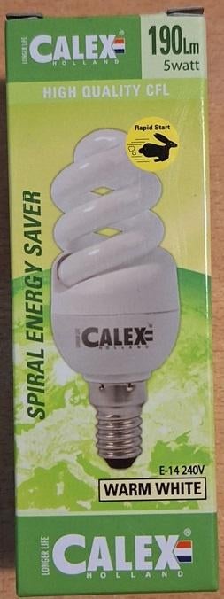 CFL de haute qualité CALEX — Nouveau, Neuf, Enlèvement ou Envoi, Moins de 30 watts, E14 (petit)