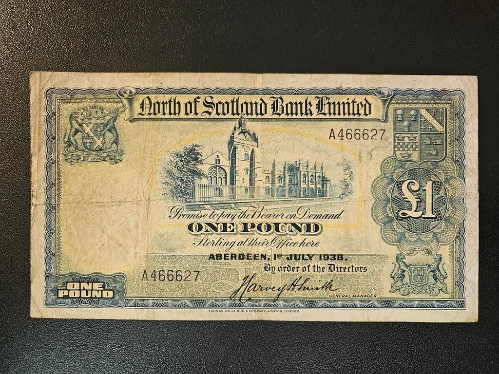 Schotland pick S644 1938 zéér zeldzaam, Postzegels en Munten, Ophalen of Verzenden, Overige landen, Los biljet