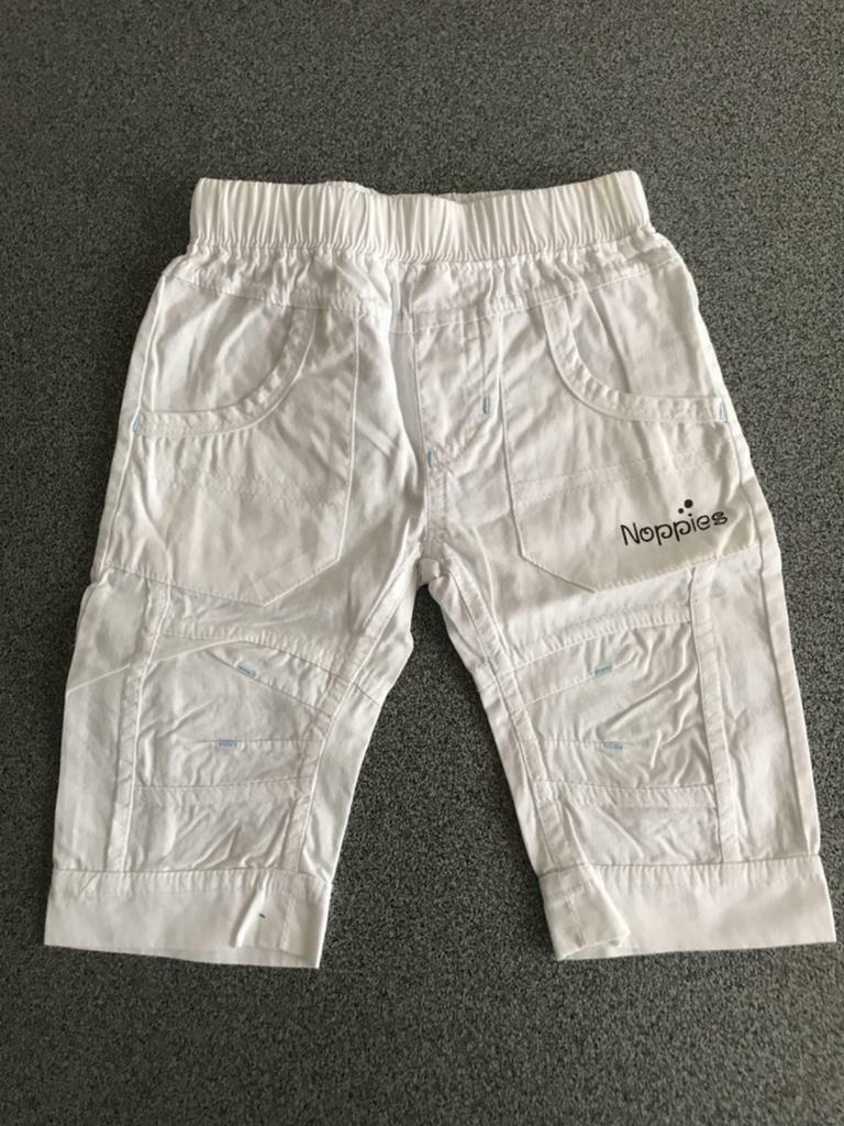 Witte broek Noppies - Maat 56, Kinderen en Baby's, Babykleding | Maat 56, Ophalen of Verzenden, Jongetje, Broekje