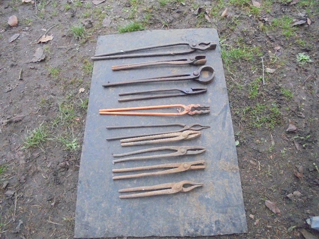 lot de 10 pinces de forgeron  tolier ou autre, Enlèvement