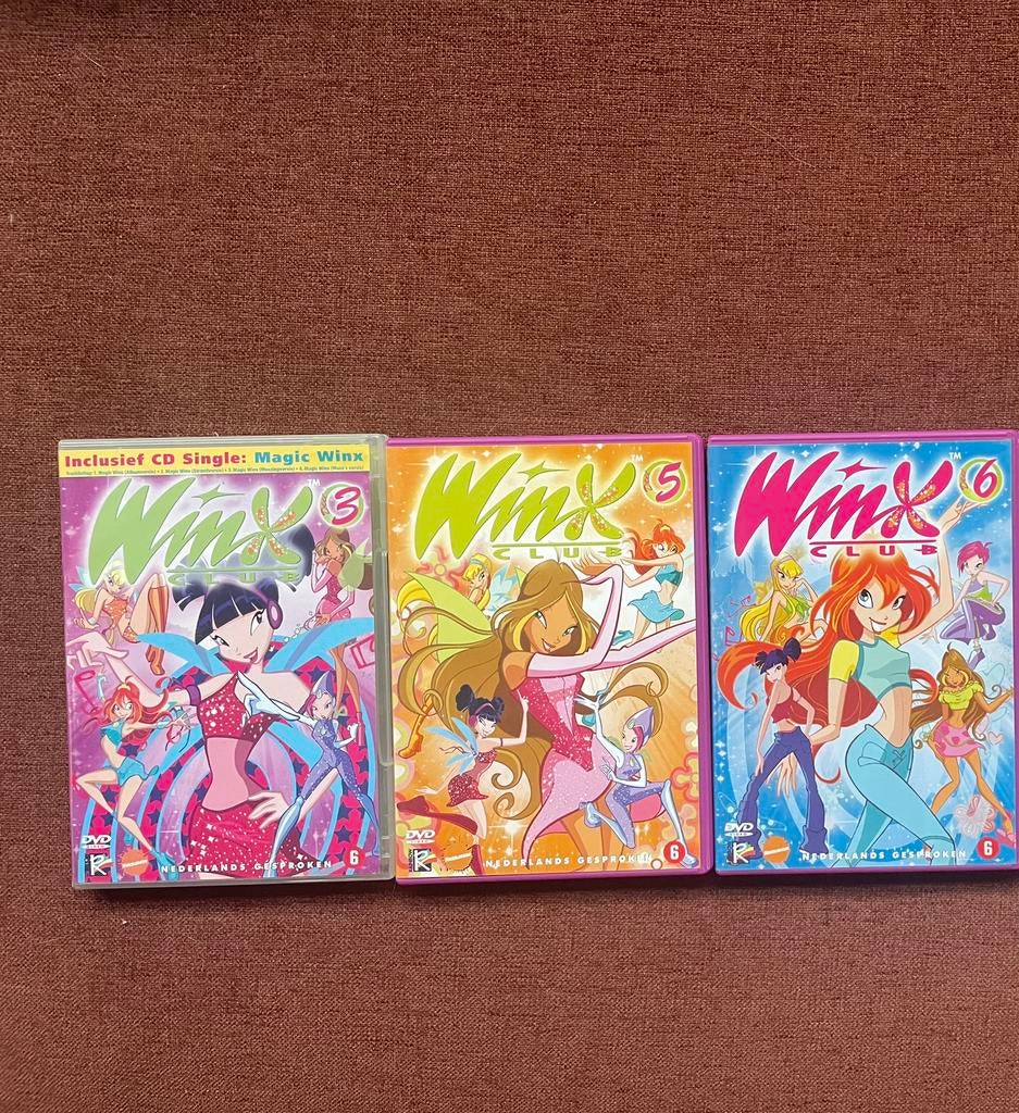 Winx Club dvd’s Seizoen 1 – delen 3, 5, 6 (NL), Cd's en Dvd's, Ophalen, Zo goed als nieuw, Science Fiction en Fantasy