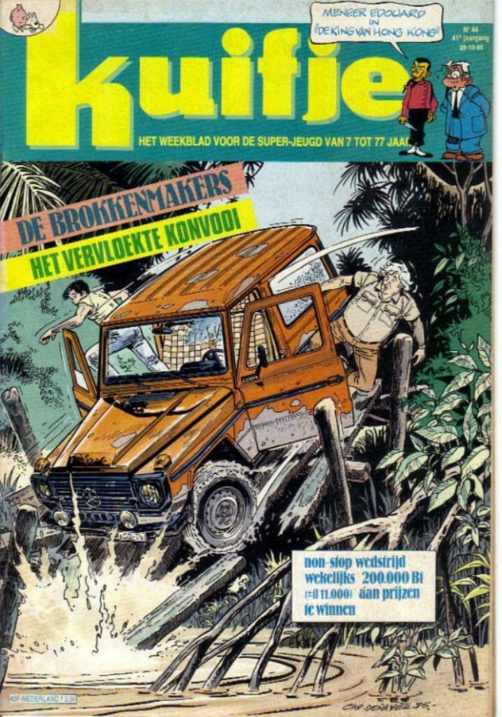 Weekblad Kuifje van 28-10-1986 , 41ste Jaargang, Nummer 44, Enlèvement ou Envoi, Utilisé, Plusieurs comics, Europe