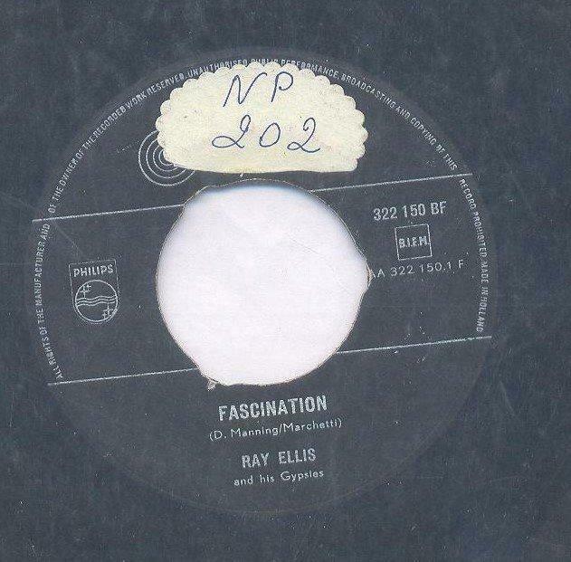 Ray Ellis – Fascination / Soft Sands – Single – 45 rpm, Enlèvement ou Envoi, Utilisé