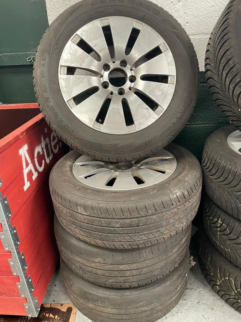 Set velgen met banden 205/60 r16 v xl general, Ophalen, Gebruikt, 16 inch, Banden en Velgen