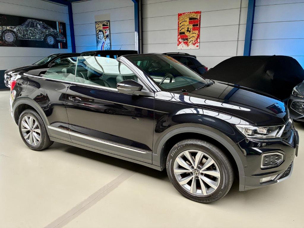 VW T-Roc 1.5 i DSG   Cabrio  Met Leder, 1498 cc, 4 cilinders, Cabriolet, Zwart