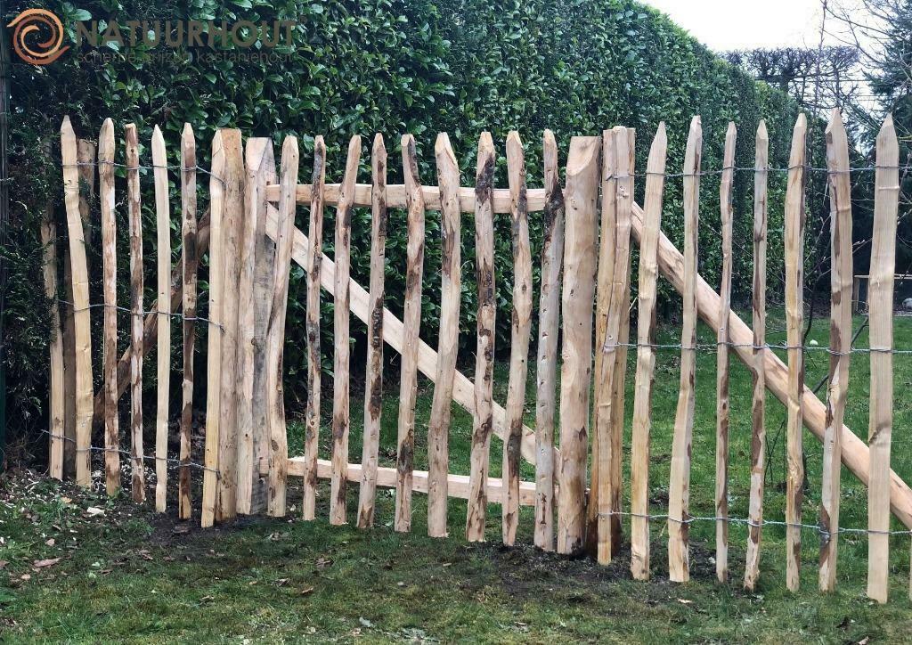 Tuinpoorten Kastanjehout - Duurzaam & Natuurlijk, Ophalen, Met poort, Nieuw, Tuinhek