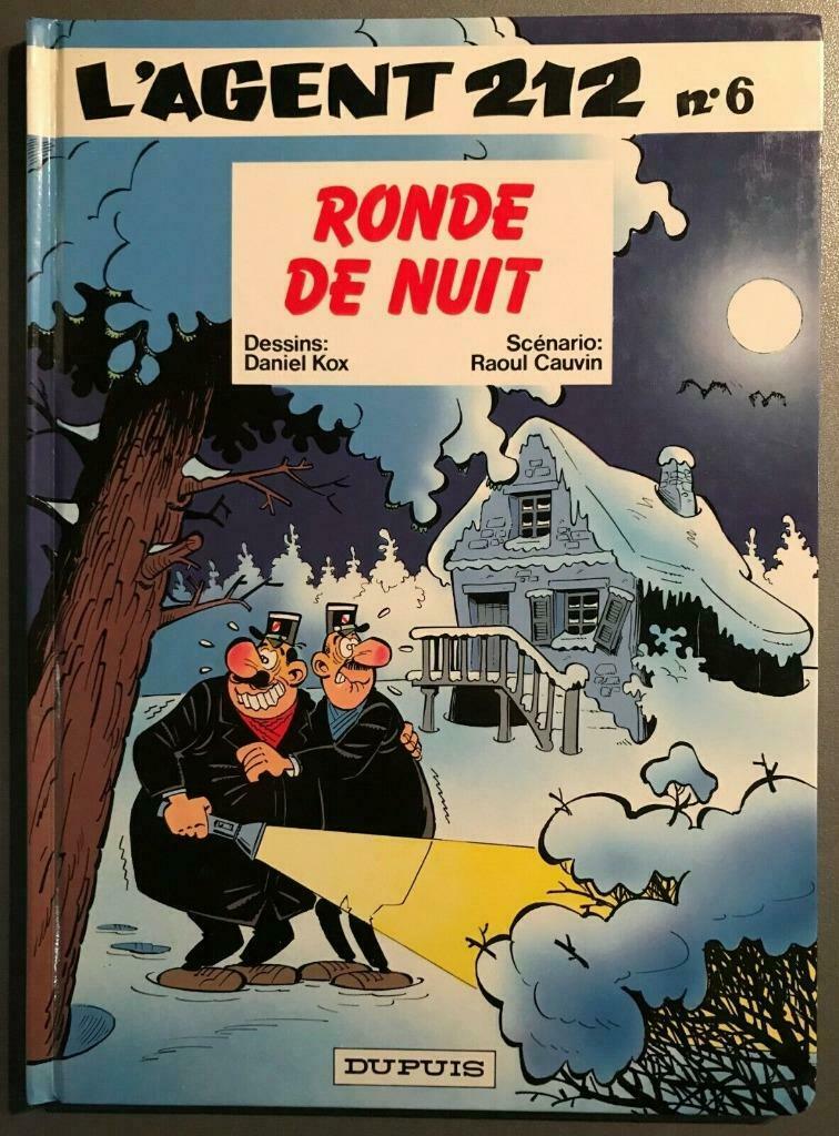 B.D. : L'agent 212 N°6 : Ronde de nuit -1986, Une BD, Enlèvement ou Envoi, Utilisé, Cauvin et kox