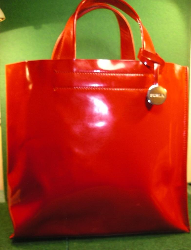TAS / CABAS PATENT ROOD FURLA/GENUMMERD, Handtassen en Accessoires, Tassen | Damestassen, Ophalen of Verzenden, Gebruikt, Rood