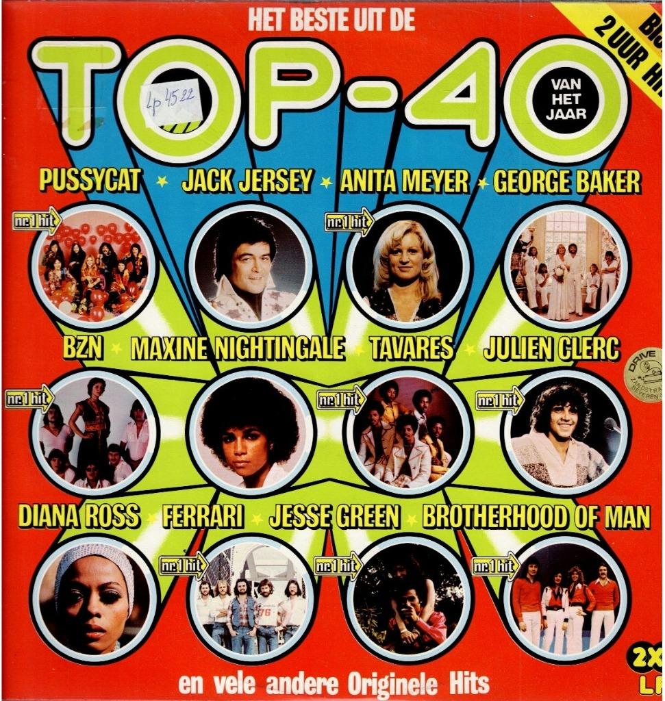 2 x Vinyl, LP    -   Het Beste Uit De Top-40 Van Het Jaar, Cd's en Dvd's, Vinyl | Overige Vinyl, Overige formaten, Ophalen of Verzenden