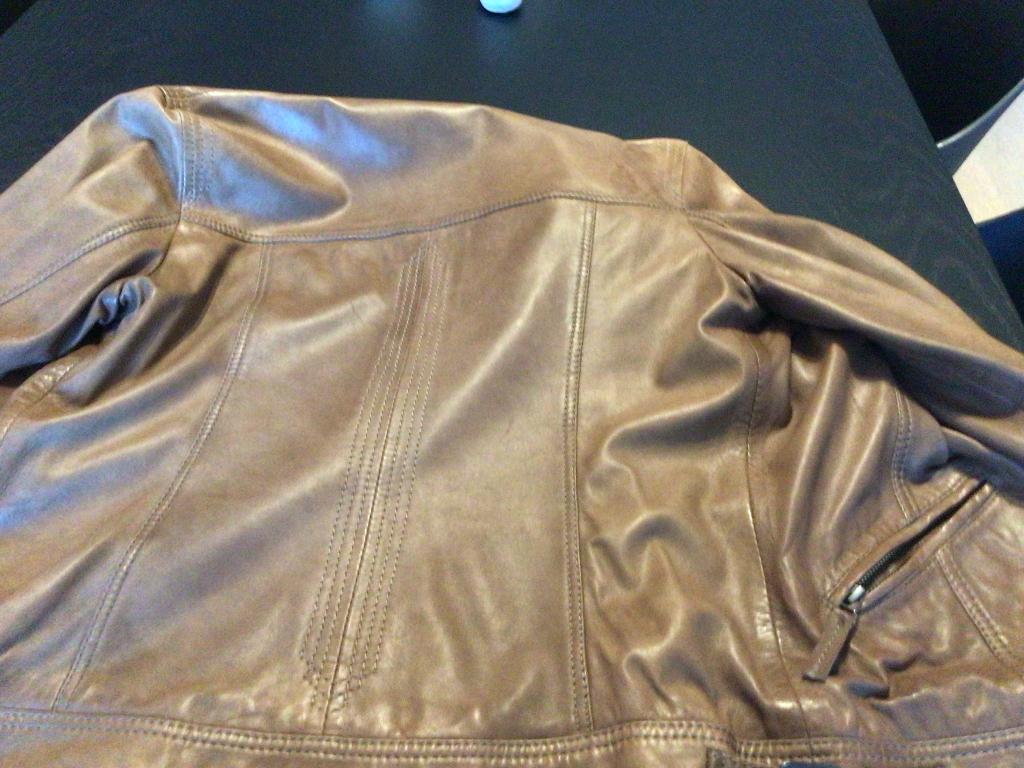 Leder vest, Taille 46/48 (XL) ou plus grande, Enlèvement ou Envoi, Beige, Comme neuf