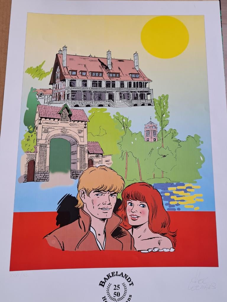 Bakelandt luxe affiche genummerd en gesigneerd, Enlèvement, Neuf