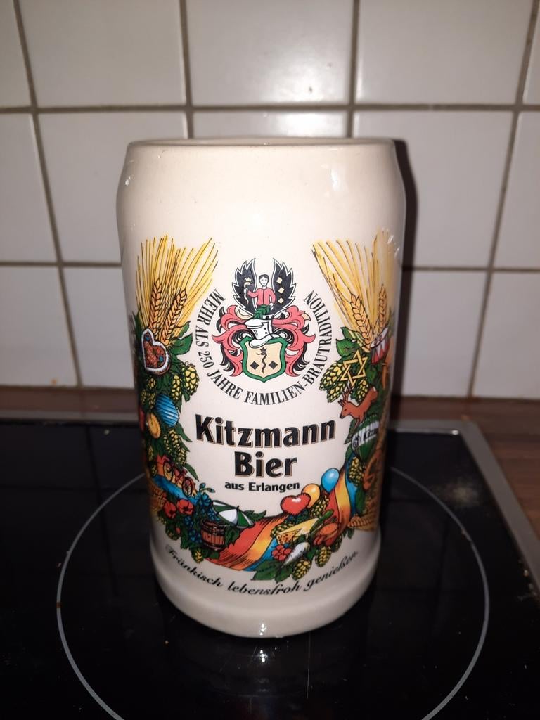 Bierpot Kitzmann Bier , 1 liter ., Enlèvement ou Envoi, Comme neuf
