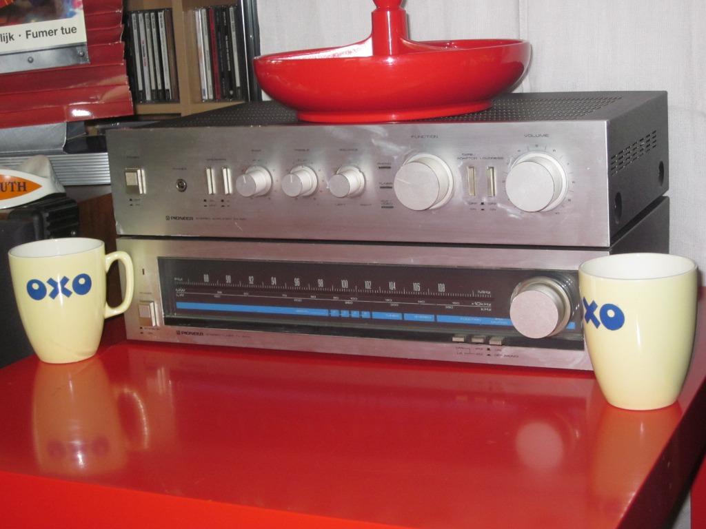 PIONIER SA-420 Stereo INTEGRATED AMPLIFIER + TUNER TX-520L, Ophalen of Verzenden, Zo goed als nieuw, Pioneer, 120 watt of meer