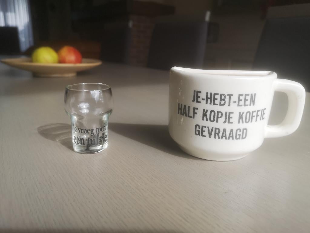 Glas “pilsje” mok “kopje koffie” – 5 € / stuk, Verzamelen, Ophalen of Verzenden