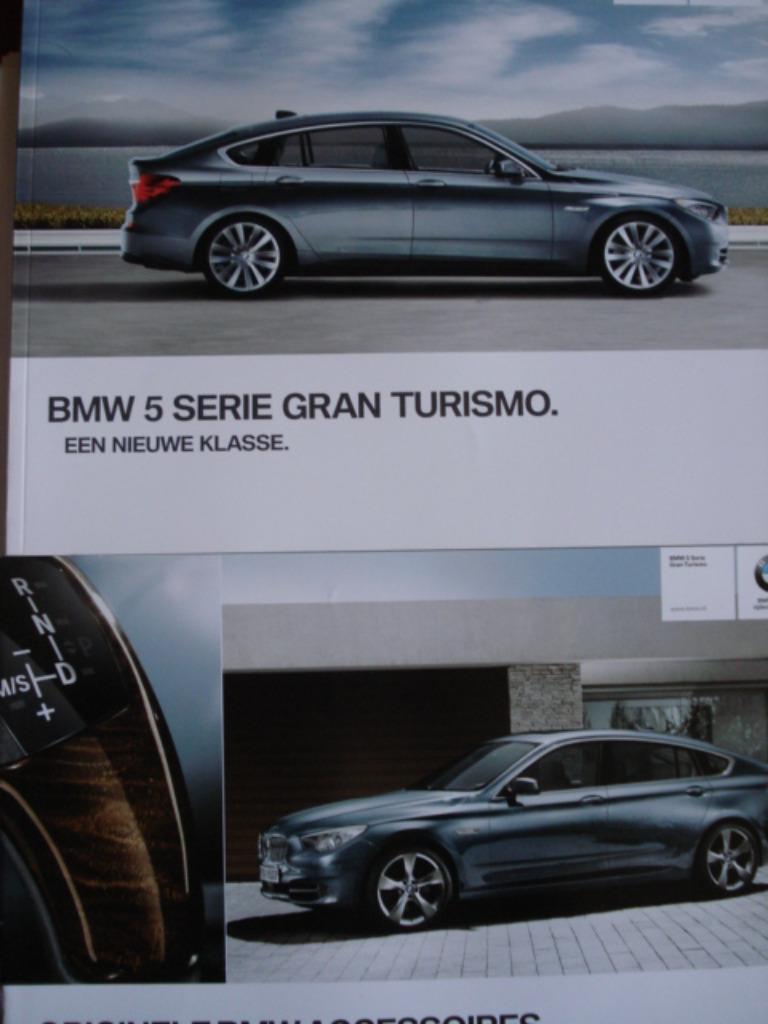 BMW 5 Serie Gran Turismo + Accessoires 2009 Brochure Catalog, Envoi, Comme neuf, BMW