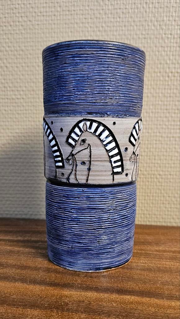 Italiaanse Fratelli Fanciulacci Design vaas zebra getekend, Ophalen of Verzenden