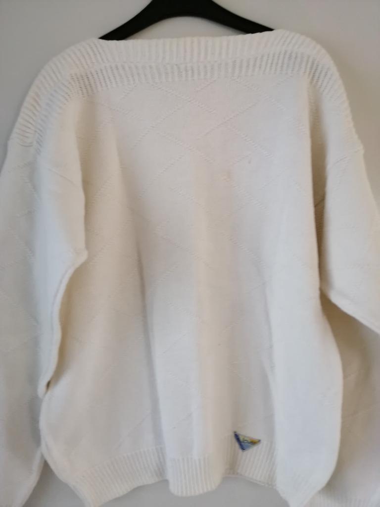 trui dames wit katoen maat L, Ophalen of Verzenden, Maat 42/44 (L), Wit