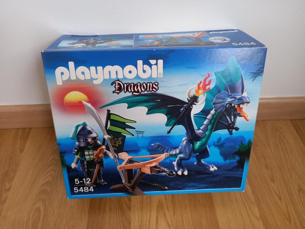 Playmobil 5484 (Draak met krijger), Kinderen en Baby's, Speelgoed | Playmobil, Ophalen of Verzenden, Zo goed als nieuw, Complete set