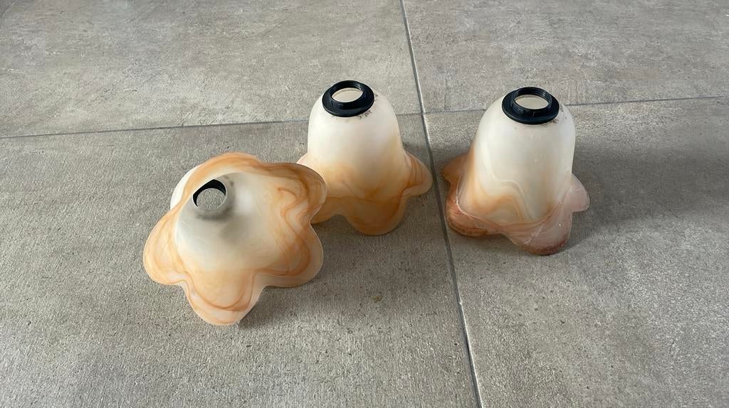 Glazen lampenkapjes, Antiek en Kunst, Ophalen