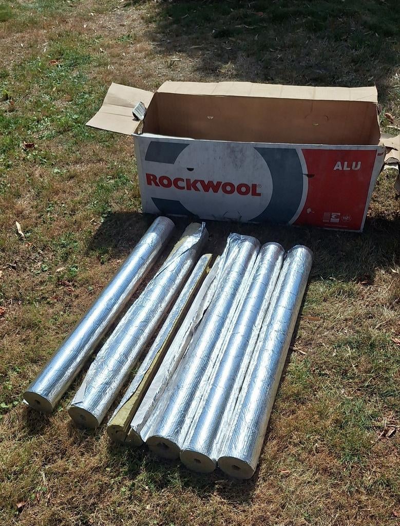6m rockwool 810 leidingisolatie, 12 cm of meer, Steenwol, Zo goed als nieuw, 5 tot 10 m²
