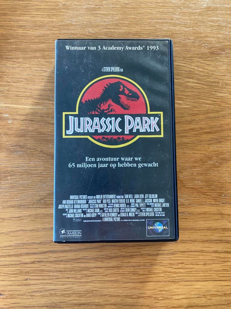VHS Jurassic Park, Vanaf 9 jaar, Ophalen, Gebruikt, Actie en Avontuur