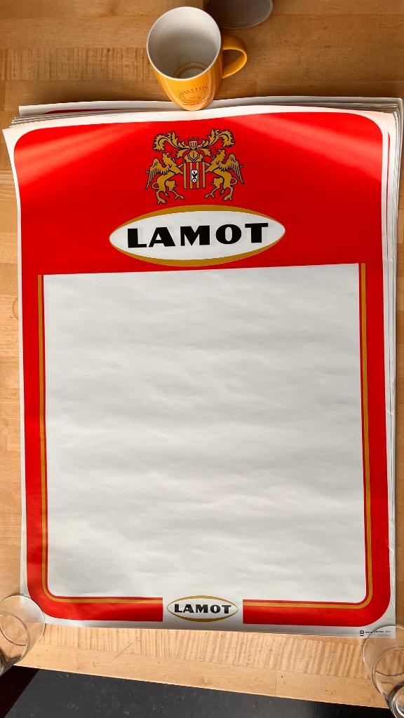 Affiche Brouwerij LAMOT, Verzamelen, Biermerken, Ophalen, Nieuw, Overige typen, Overige merken