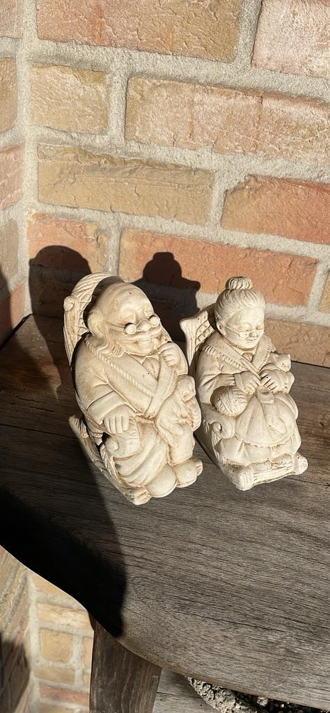 Tuinbeeldjes oma en opa, Ophalen, Gebruikt