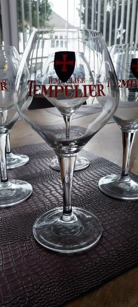 2 bierglazen tempelier, Verzamelen, Ophalen, Nieuw