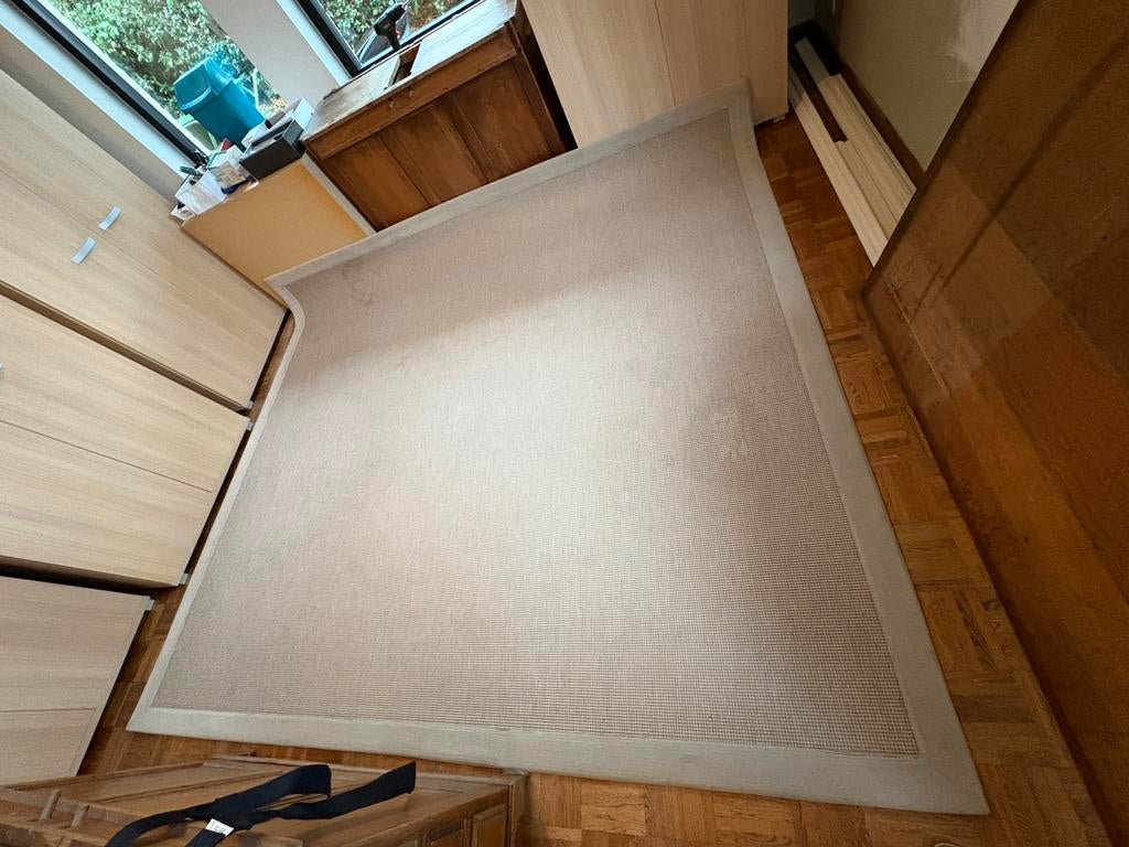 Sissal tapijt 260x280, Ophalen, Gebruikt, Landelijk modern, Beige