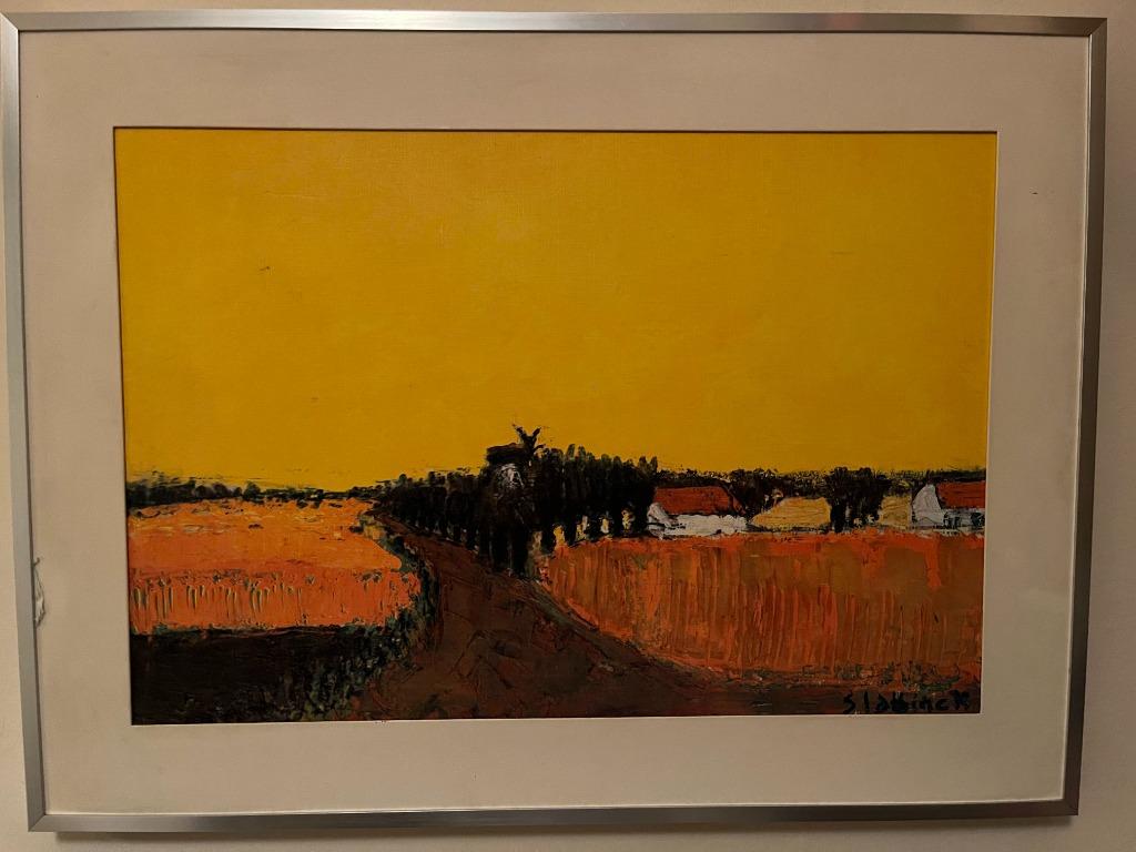 Rik Slabbinck, Landschap (print), Antiek en Kunst, Ophalen of Verzenden