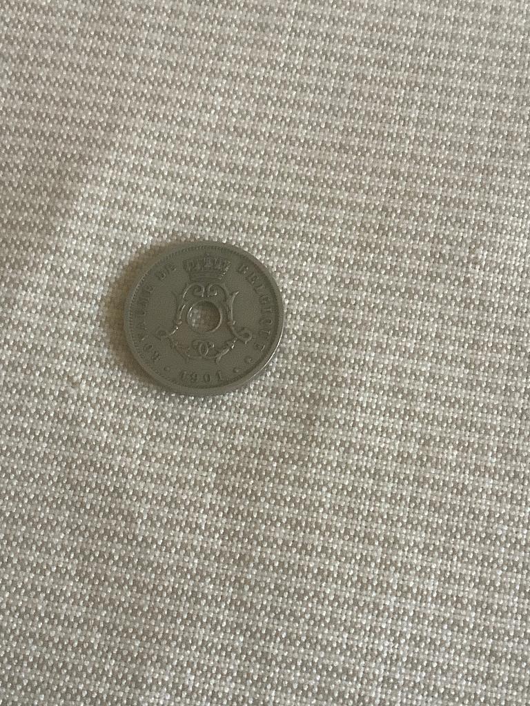 munt 5 centimes 1901 belgie, Ophalen of Verzenden