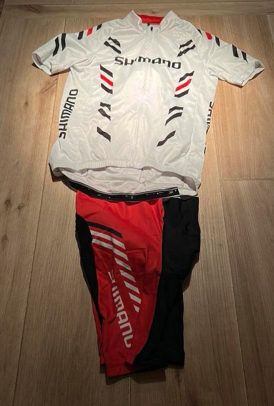 Shimano wielrenner outfit broek Shirt, Sport en Fitness, Wielrennen, Ophalen of Verzenden, Zo goed als nieuw